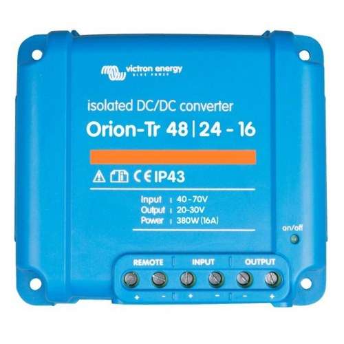 Victron Energy Orion-Tr 48/24-16 isoleret DC/DC-konverter 380 W 16 A, 40-70 V til 20-30 V