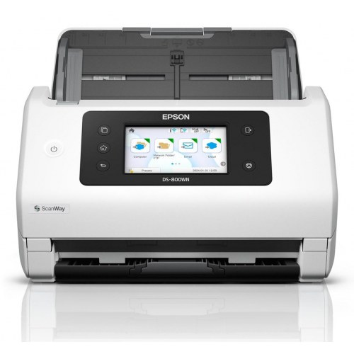 Arkfødningsscanner Epson WorkForce DS-800WN A4 - hvid