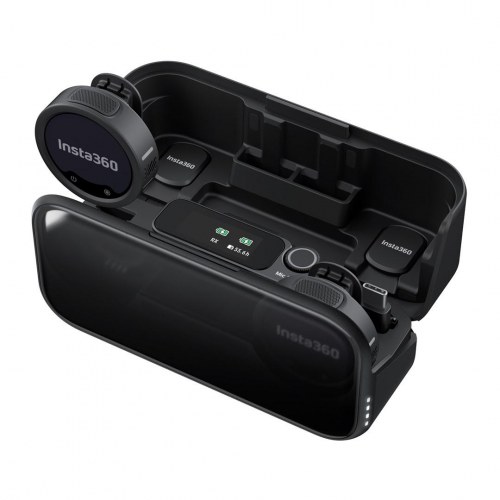 Trådløst mikrofonsystem Insta360 Mic Pro - sort