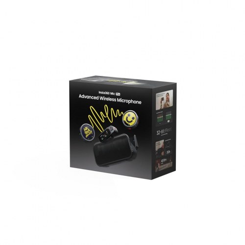 Trådløst mikrofonsystem Insta360 Mic Pro - sort