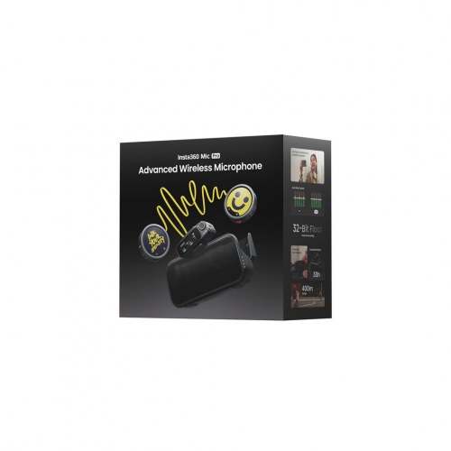 Trådløst mikrofonsystem Insta360 Mic Pro - sort