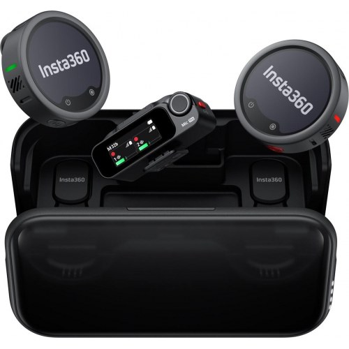 Trådløst mikrofonsystem Insta360 Mic Pro - sort
