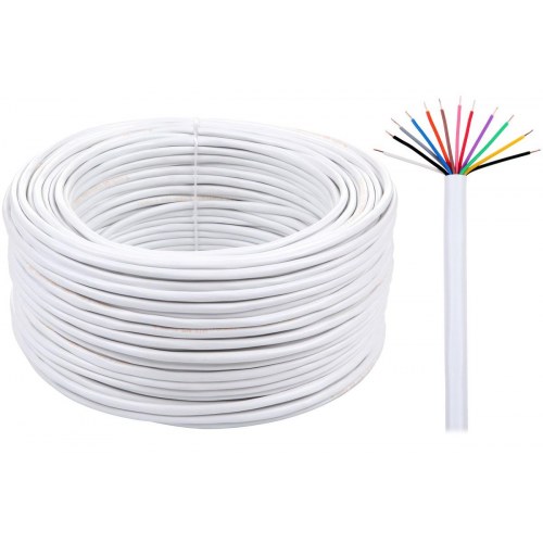 Kabel Elektrokabel YTDY-12x0,5/EK - hvid