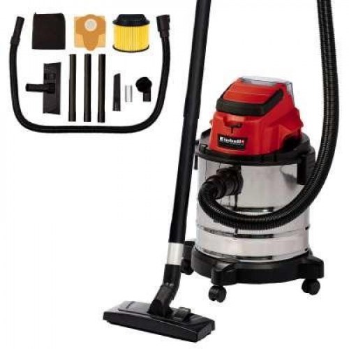 Våd- og tørsuger Einhell TC-VC 18/20 Li S-Solo - rød/sort/grå 20 l