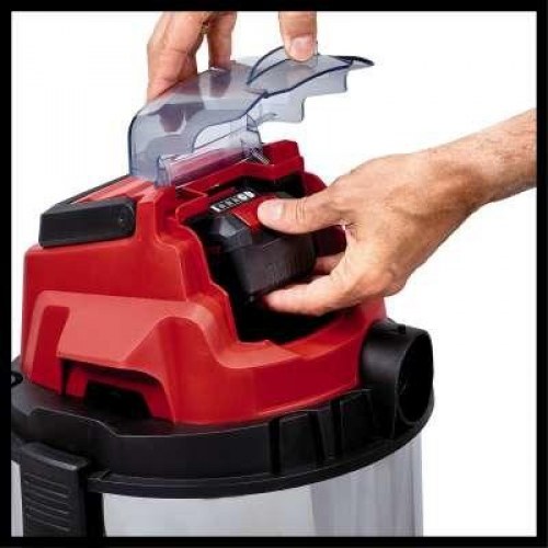 Våd- og tørsuger Einhell TC-VC 18/20 Li S-Solo - rød/sort/grå 20 l