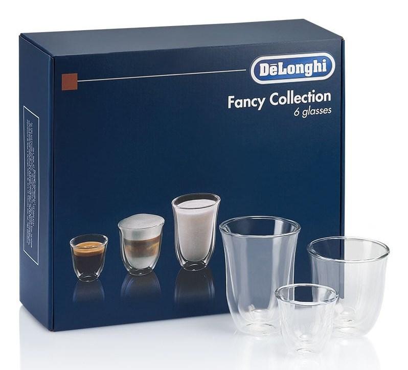 De'Longhi DLSC302 glassæt, 6 stk., 2 x 90 ml, 2 x 270 ml, 2 x 330 ml
