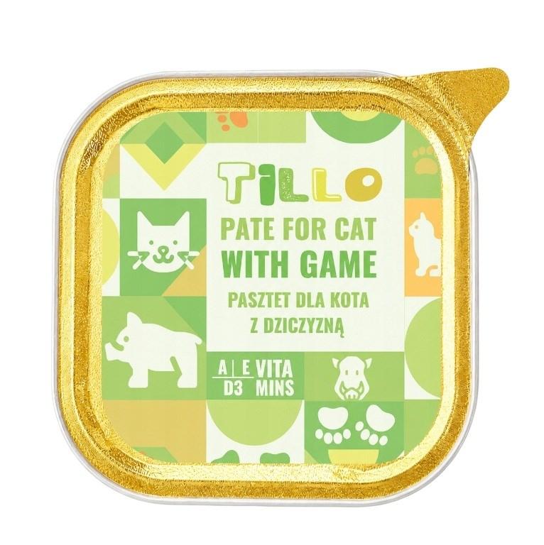 Tillo Paté med vildt - vådfoder til voksne katte, 100 g