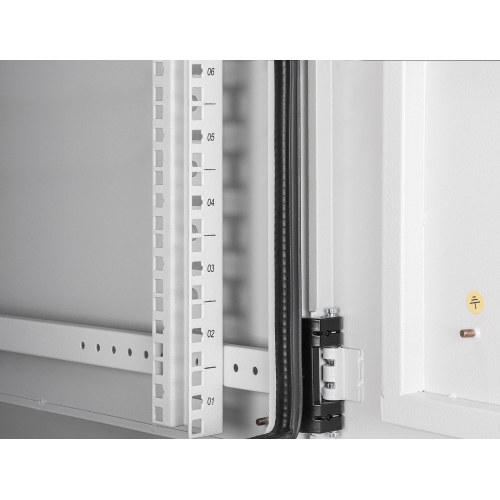Vægmonteret 19" rackskab Intellinet Industrial IP55 9U - 600 mm, lysegrå