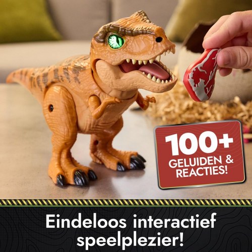 Interaktiv dinosaur med æg Jurassic World Primal Hatch T. Rex