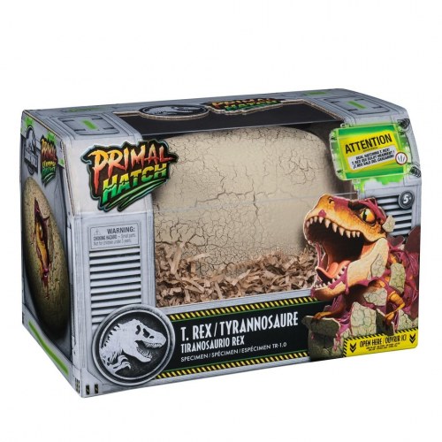 Interaktiv dinosaur med æg Jurassic World Primal Hatch T. Rex