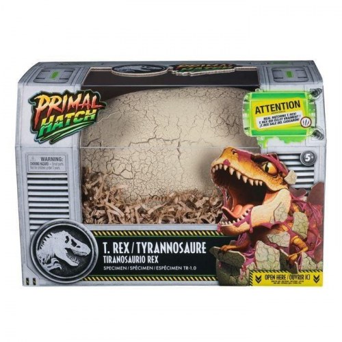 Interaktiv dinosaur med æg Jurassic World Primal Hatch T. Rex