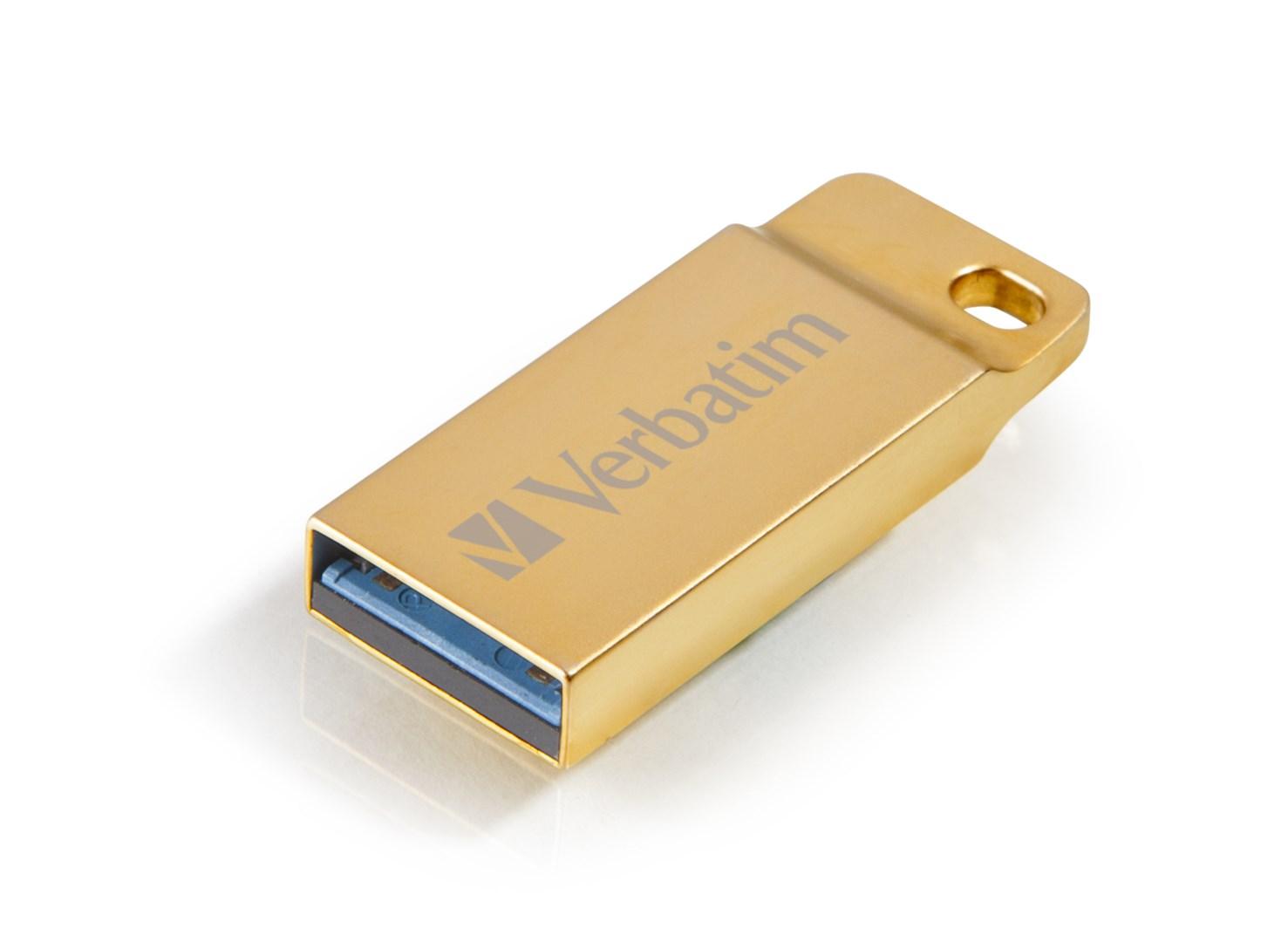 USB-flashdrev Verbatim Metal Executive 32 GB - guld