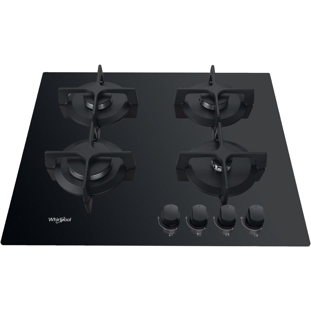Whirlpool AKT 616/NB indbygningskogeplade 60 cm gas, 4 blus, sort