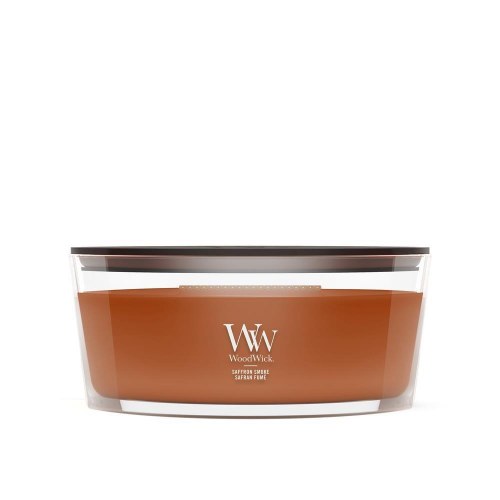 Duftlys WoodWick Saffron Smoke Ellipse