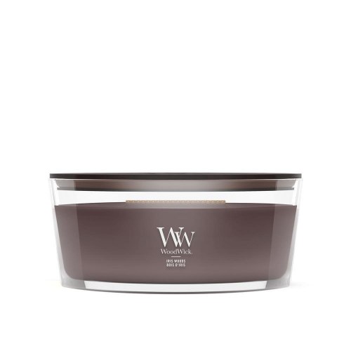Duftlys WoodWick Iris Woods Ellipse - bronze