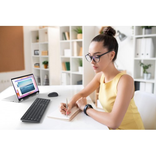 Trådløst tastatur DELL KB500 US International - sort