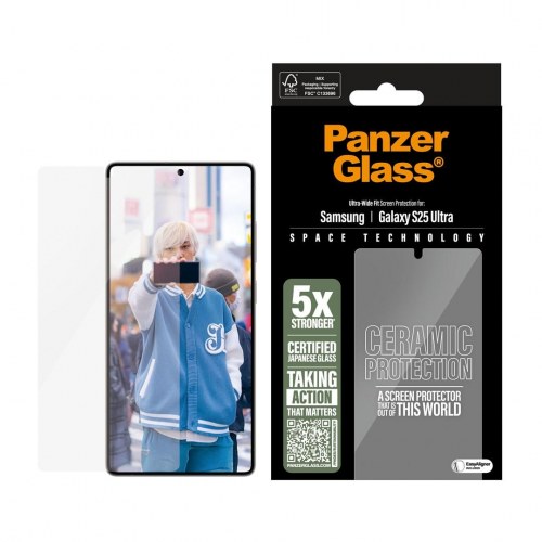Skærmbeskytter PanzerGlass Ceramic Samsung Galaxy S25 Ultra - Ultra-Wide Fit