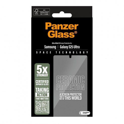 Skærmbeskytter PanzerGlass Ceramic Samsung Galaxy S25 Ultra - Ultra-Wide Fit
