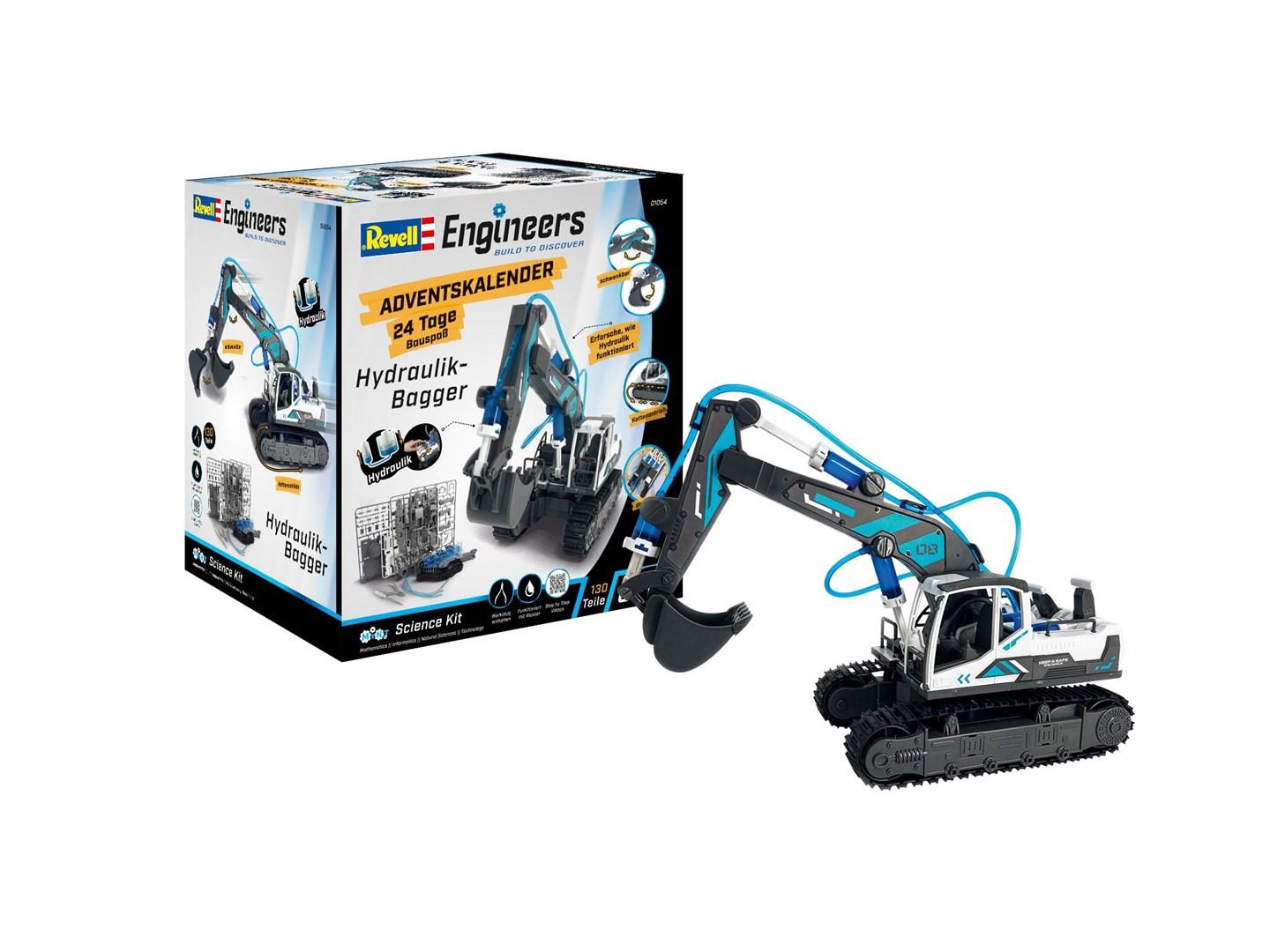 Adventskalender Revell Engineers Hydraulisk gravemaskine