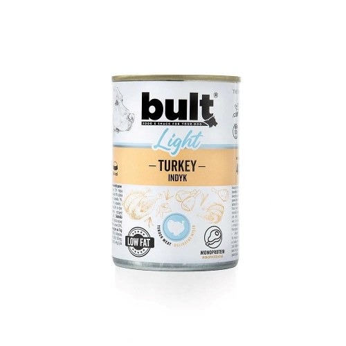 Vådfoder til hunde bult Light Mono Turkey - 400 g