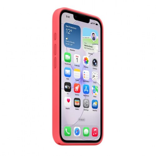 Mobilcover Apple iPhone 17e Silicone Case med MagSafe - Bright Guava
