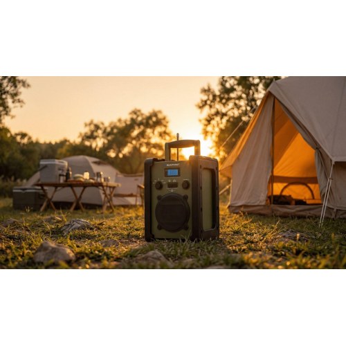 FM-radio Blaupunkt PP35BT Survival - sort/grøn
