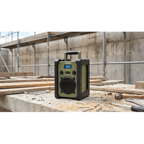 FM-radio Blaupunkt PP35BT Survival - sort/grøn