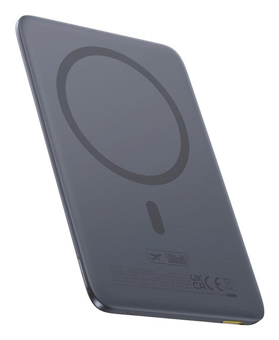 Powerbank Baseus PicoGo Ultra-Slim 5000 mAh trådløs - grå