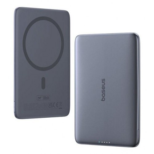 Powerbank Baseus PicoGo Ultra-Slim 5000 mAh trådløs - grå