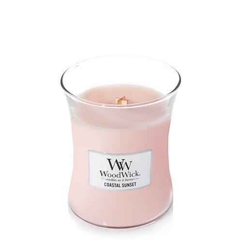 Duftlys WoodWick Coastal Sunset - pink