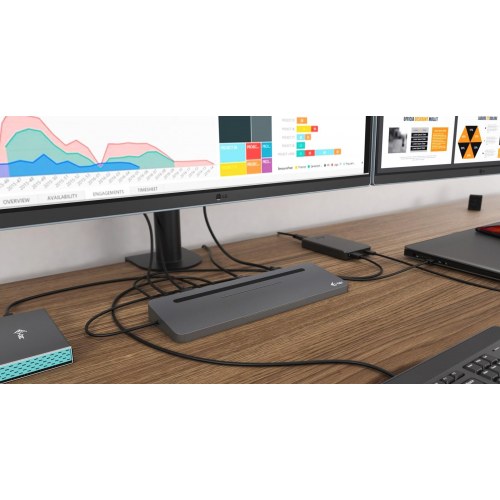 Dockingstation I-Tec Metal USB-C Ergonomic 4K 3x Display - 85 W