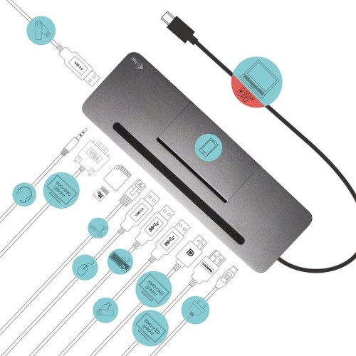 Dockingstation I-Tec Metal USB-C Ergonomic 4K 3x Display - 85 W