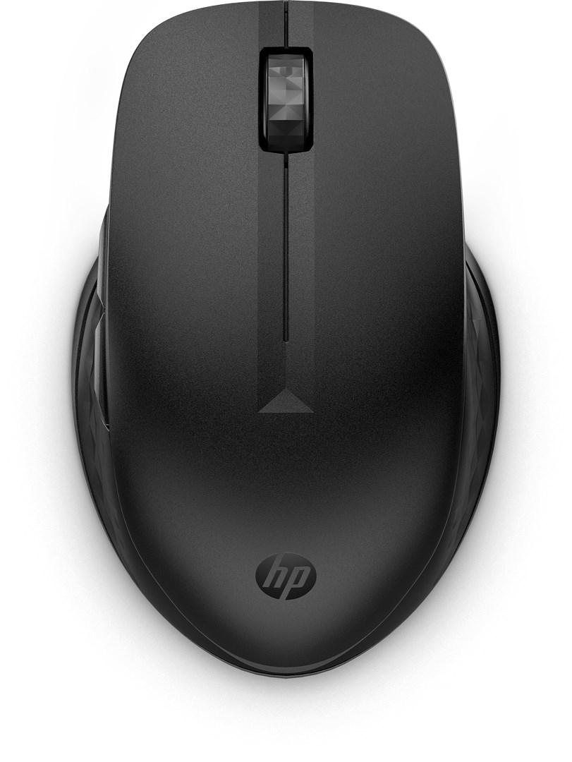 HP 435 - Mus - ergonomisk - multi-enhed - 5 knapper - trådløs - 2.4 GHz, Bluetooth 5.2 - Bluetooth USB adapter