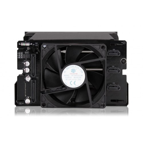 Icy Dock MB830SP-B harddiskkabinet til 3 x 3,5 tommer SAS/SATA HDD med hot-swap, sort