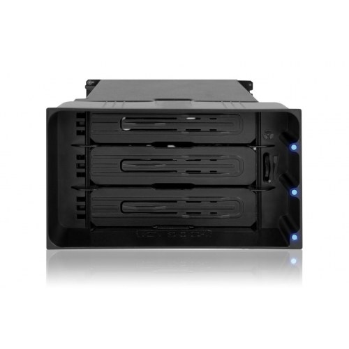 Icy Dock MB830SP-B harddiskkabinet til 3 x 3,5 tommer SAS/SATA HDD med hot-swap, sort