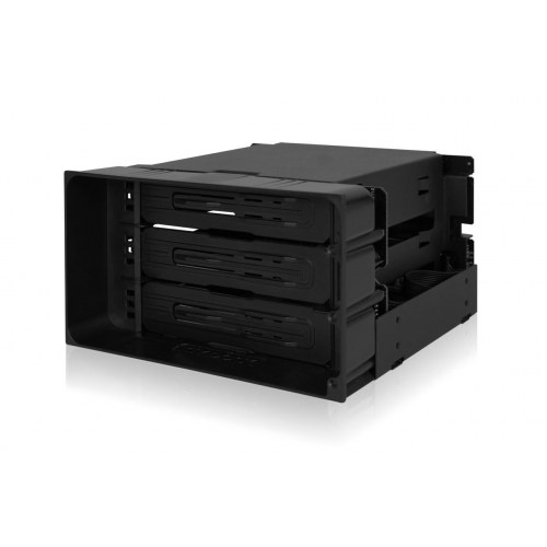 Icy Dock MB830SP-B harddiskkabinet til 3 x 3,5 tommer SAS/SATA HDD med hot-swap, sort