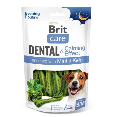 Tandtyggegodbid Brit Care Dental & Calming Effect S/M - 140 g