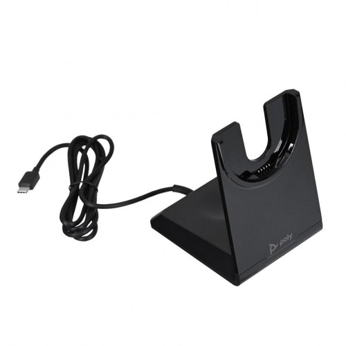 Headset Poly Voyager Focus 2-M USB-C-C med USB-C/A-adapter og ladestander