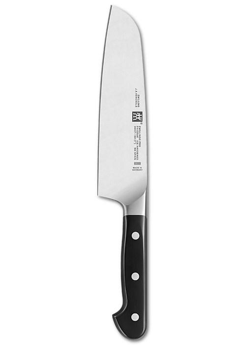 ZWILLING Pro santokukniv 18 cm med sort håndtag og rustfrit stål blad