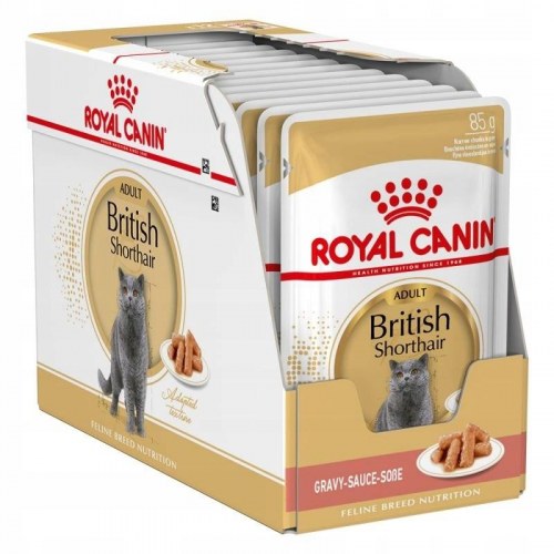Vådfoder til kat Royal Canin British Shorthair Adult - 12 x 85 g