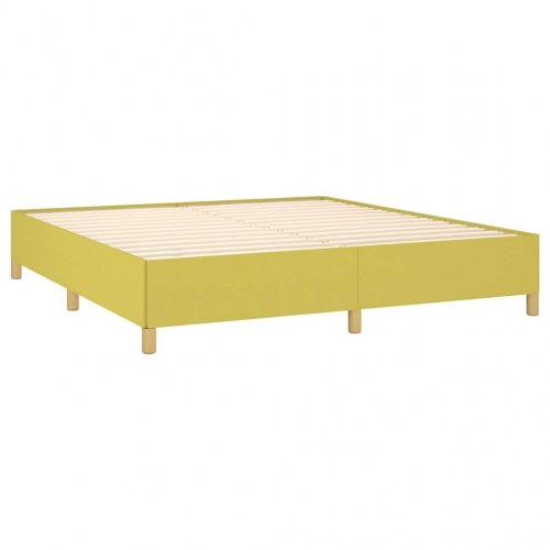 Boxspring sengeramme grøn 180x200 cm - stof