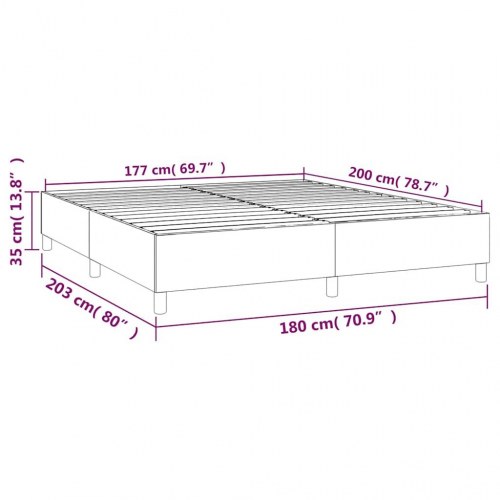 Boxspring sengeramme grøn 180x200 cm - stof