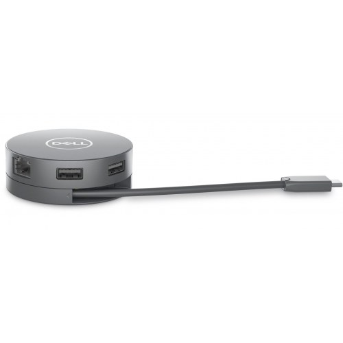USB-C-multiportadapter Dell DA305 6-i-1 - sølv