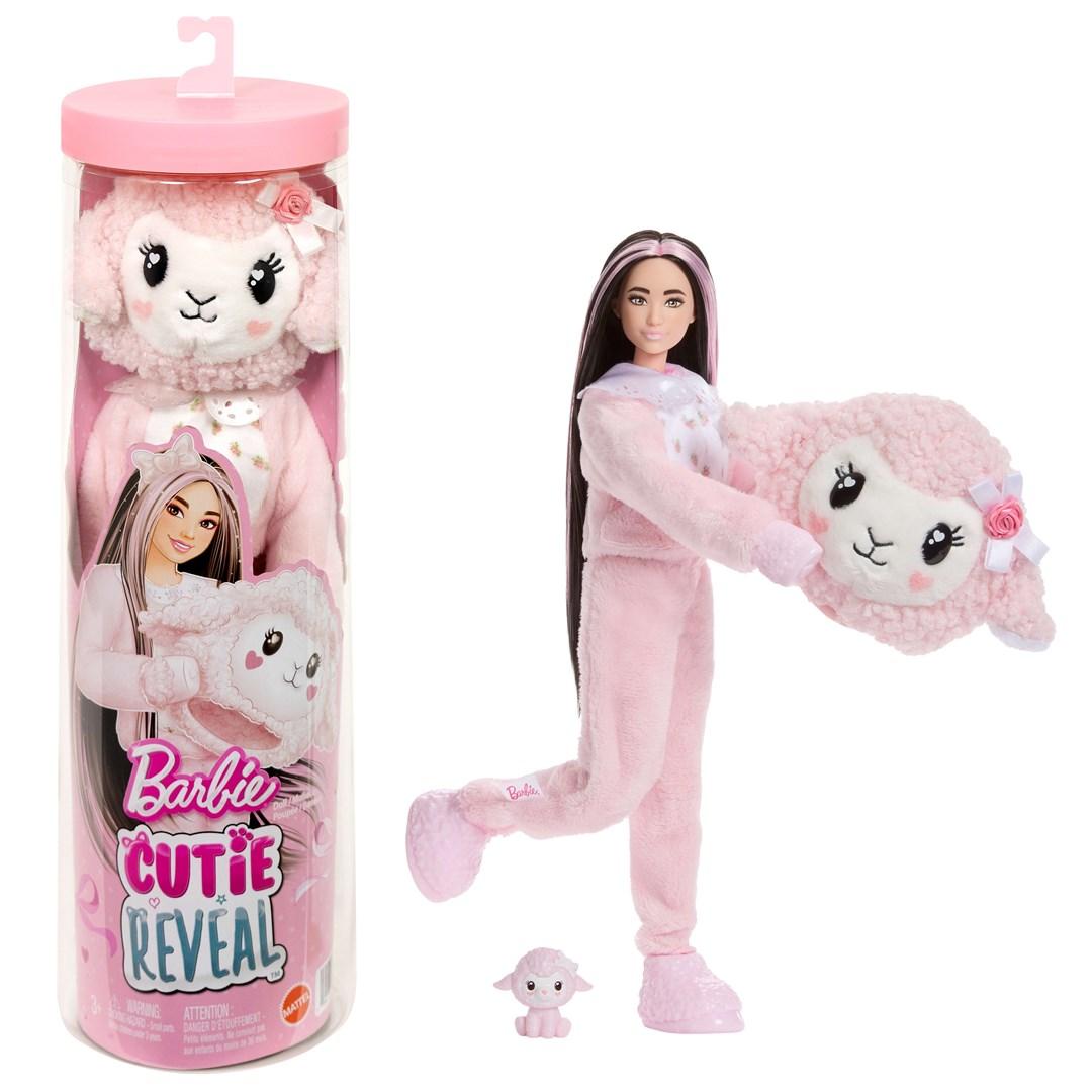 Modedukke Barbie Cutie Reveal lam med tilbehør - 10 overraskelser