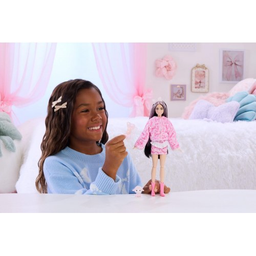 Modedukke Barbie Cutie Reveal lam med tilbehør - 10 overraskelser