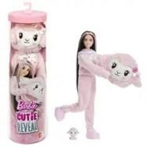 Modedukke Barbie Cutie Reveal lam med tilbehør - 10 overraskelser