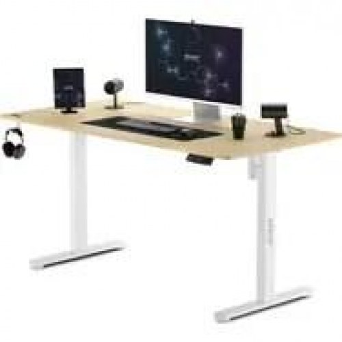 Elektrisk hæve-sænkebord SENSE7 Nojo - hvid, 140 x 70 cm