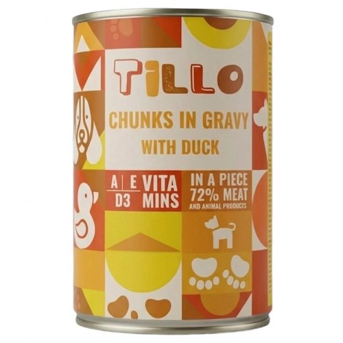 Vådfoder til hund Tillo Chunks in gravy med and - 415 g