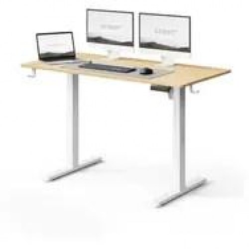 Højdejusterbart skrivebord SENSE7 NOJO LIGHT - hvid fyr, 120 x 60 cm