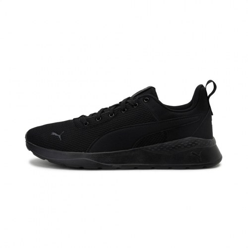 PUMA sportssko til dame i sort - lav model med snørelukning, str. 44,5